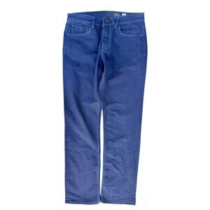Volcom Denim Jeans Mens 30 Dark Blue Straight Leg Skate Denim Pants